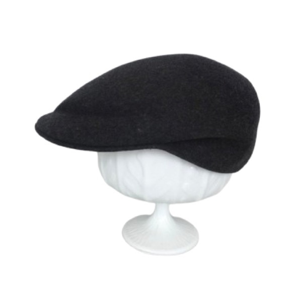 Scala Men’s Newsboy Classic Wool Cap Messenger Boy Charcoal Gray Hat - Picture 1 of 11